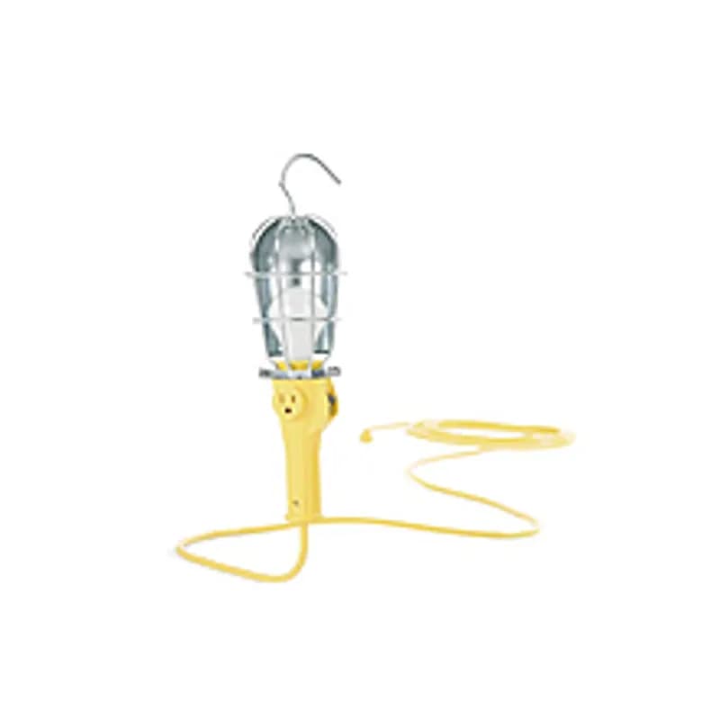 Safeway® Phenolic Hand Lamp with 100W Screw Release Guard Switch and Receptacle Molded 16/3 SJTOW 7.62m (25.0' )