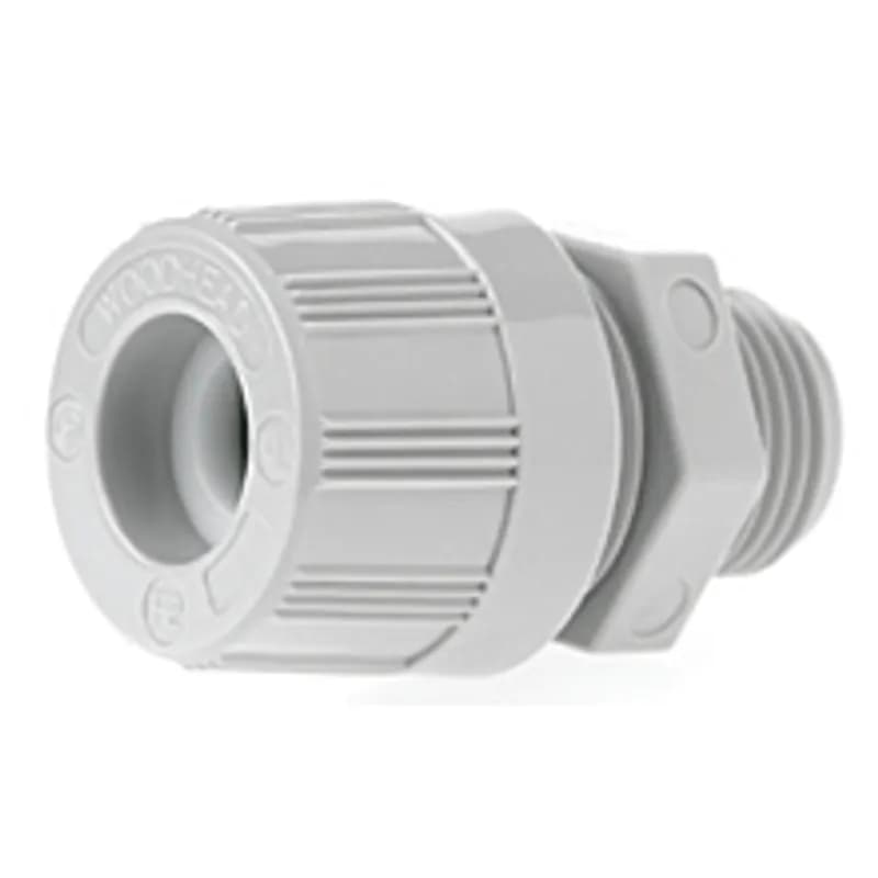 MAX-LOC® Strain Relief Cord-Sealing Grip, 1/2" NPT, Straight Male, Cable Diameter 6.35-7.93mm (.250-.312")