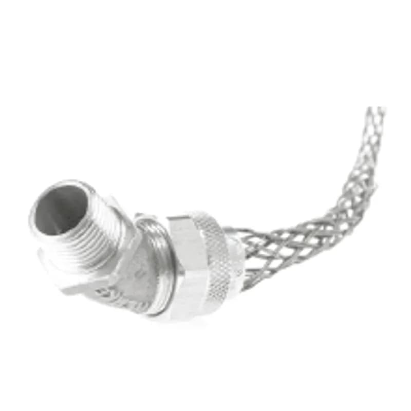 Woodhead 36827 - Deluxe Cord Grips Strain Relief, 1" NPT, 45° Angle Male, Cable Diameter 14.27-17.45mm (.562-.687")