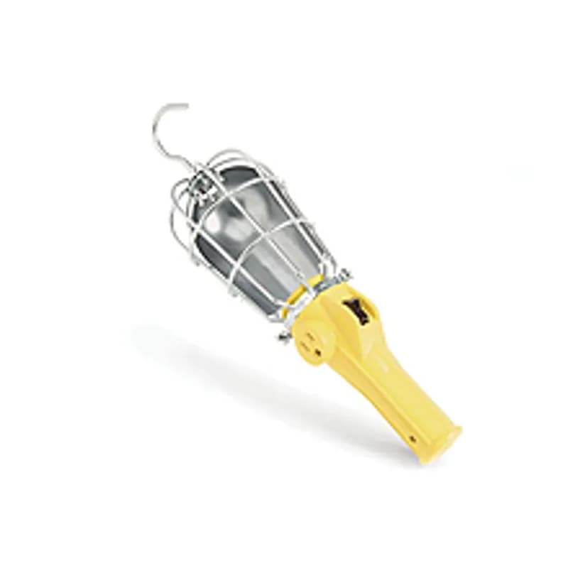 Woodhead 42-4381 - Safeway® Phenolic Hand Lamp with Outlet Molded Cordset 16/3 SJTOW, Cord Length 15.24m (50.0' )