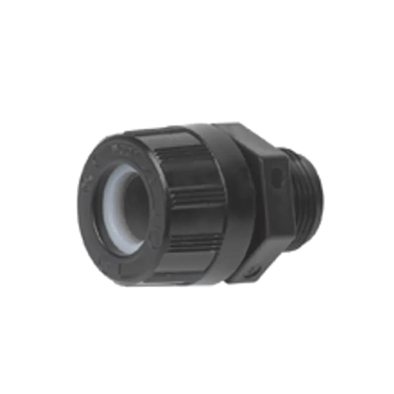 Woodhead 5538WBLK - MAX-LOC® Strain Relief Cord-Sealing Grip, 3/4" NPT, Straight Male with O-Ring, Cable Diameter 12.70-15.88mm, Polyester