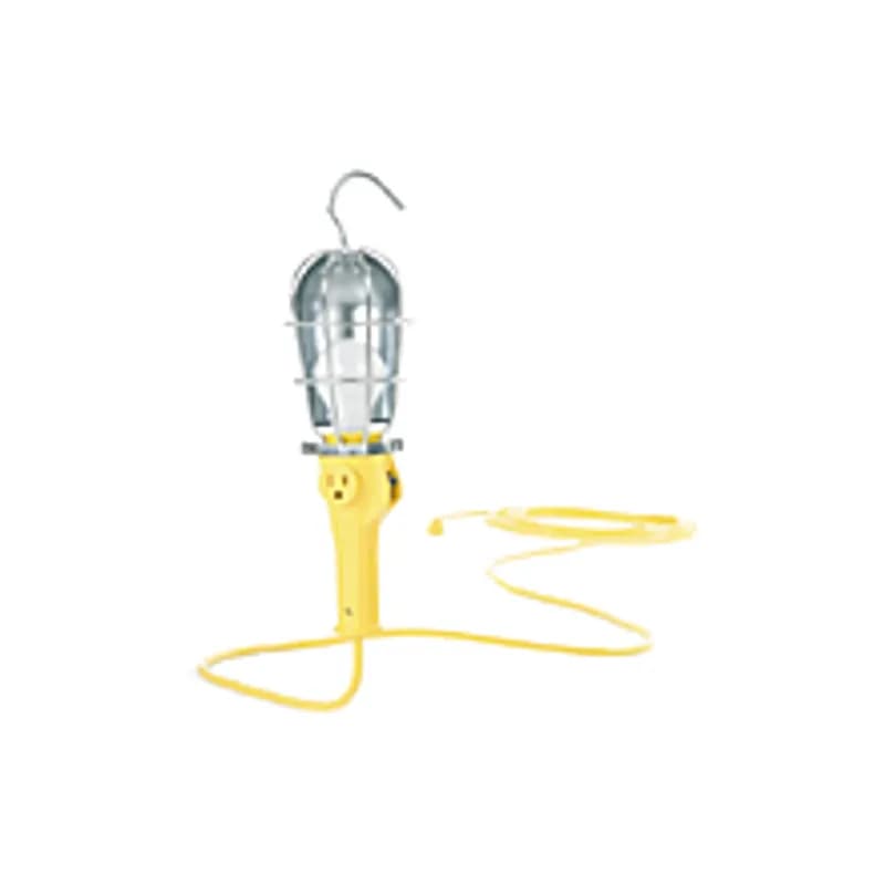 Safeway® Phenolic Hand Lamp with 100W Screw Release Guard Switch Outlet Molded 16/3 SJTOW 7.62m (25.0' )