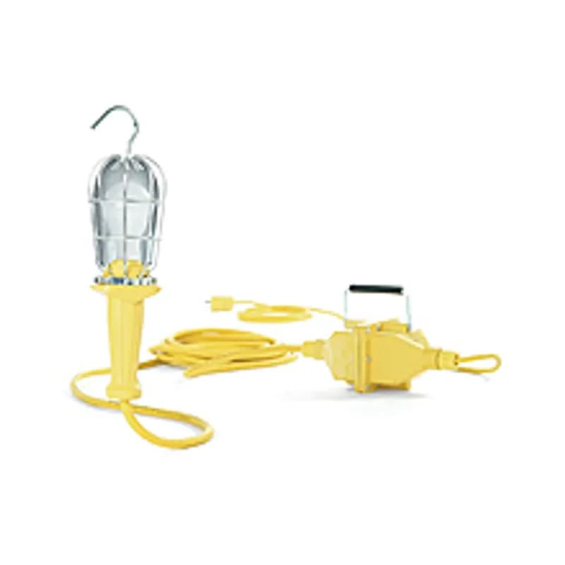 Super-Safeway™ Rubber Hand Lamp 75W with LOVOLT® In-line Transformer Screw Release Reflector Guard 14/2 SOOW Cord Type, 7.62m (50.0' ) Cord Length