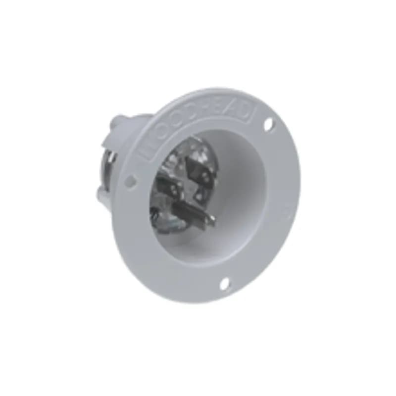 Woodhead 85447MB - Safeway® Flanged Inlet 2 Pole/3 Wire, NEMA 5-15, 125V