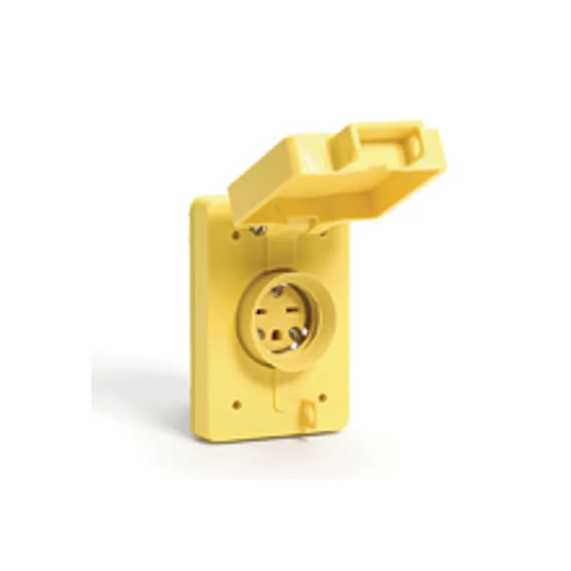 Watertite® Receptacle with Single Flip Coverplate, 2 Pole/3 Wire, NEMA 7-15, 277V