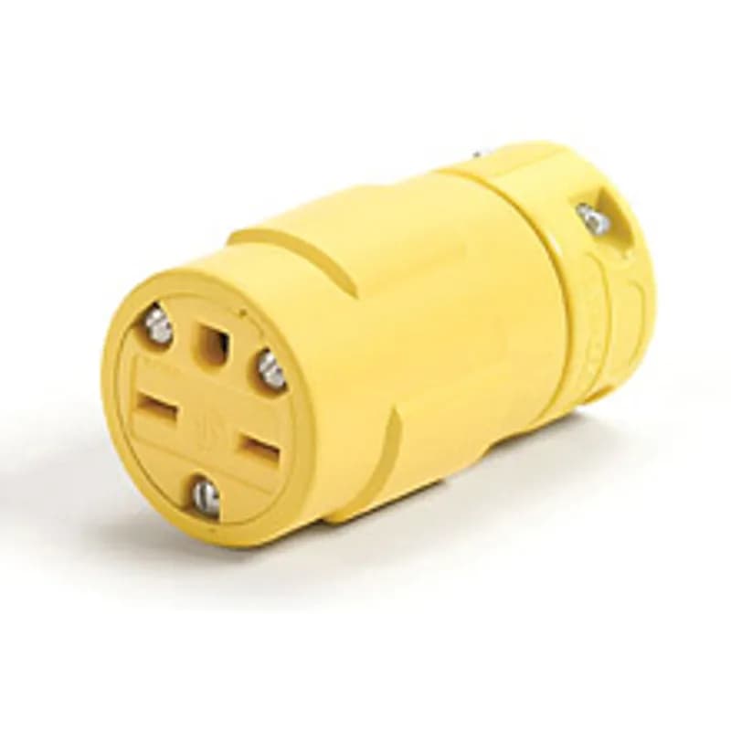 Woodhead 1549 - Super-Safeway® Connector, 2 Pole/3 Wire, NEMA 6-15, 250V
