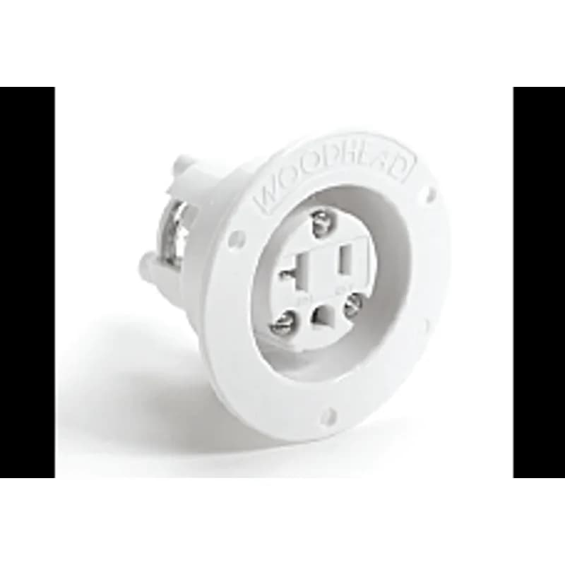 Safeway® Flanged Receptacle, 2 Pole/3 Wire, NEMA 6-20, 250V