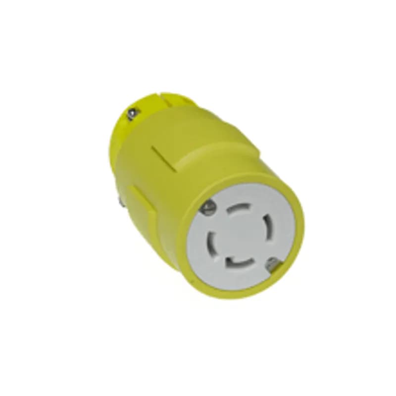 Super-Safeway® Connector with Locking Blade, 3 Pole/4 Wire, NEMA L14-30, 250V