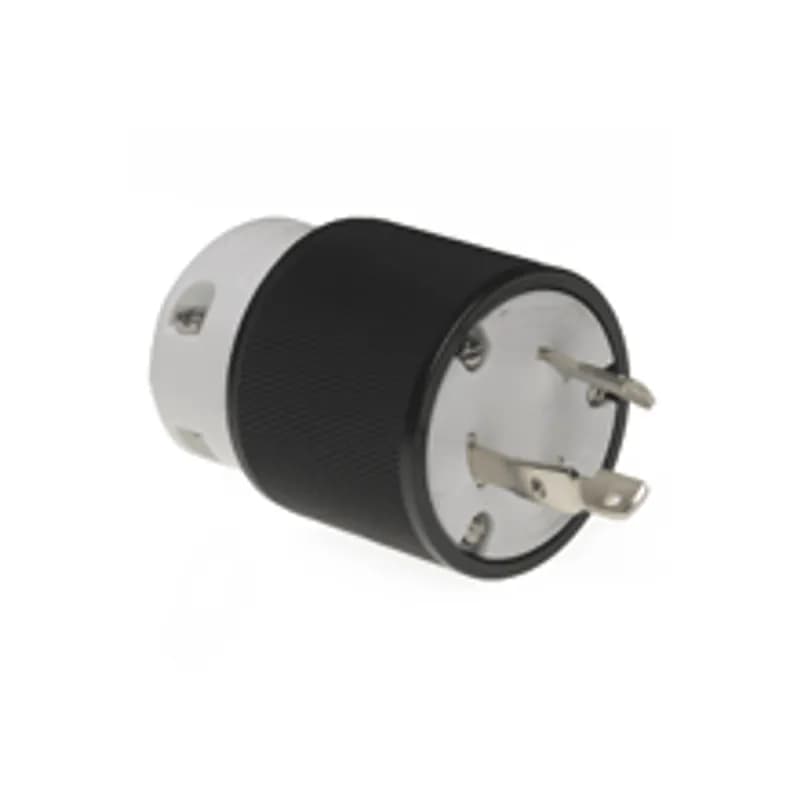 Woodhead 28T47 - Safeway® Plug with Locking Blade, 2 Pole/3 Wire, NEMA L5-30, 125V