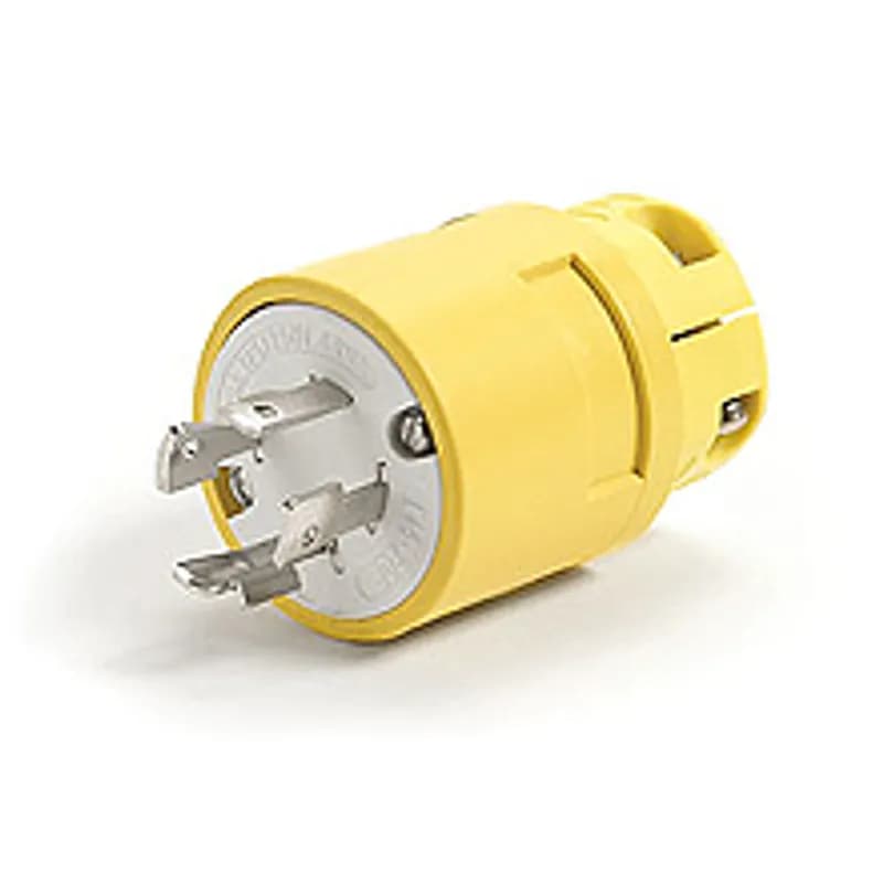 Super-Safeway® Plug with Locking Blade, 3 Pole/4 Wire, NEMA L14-20, 250V