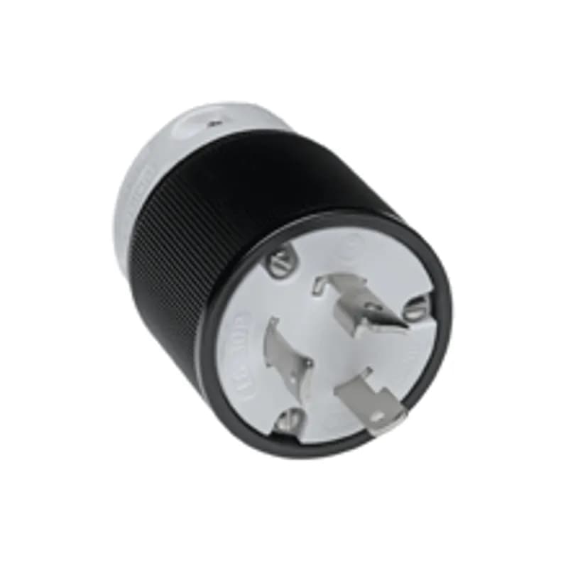 Woodhead 28T48 - Safeway® Plug with Locking Blade, 2 Pole/3 Wire, NEMA L6-30, 250V