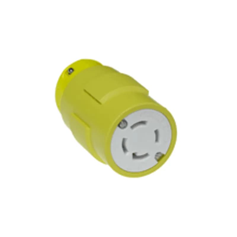 Woodhead 2976 - Super-Safeway® Connector with Locking Blade, 3 Pole/4 Wire, NEMA L16-30, 3ø 480V