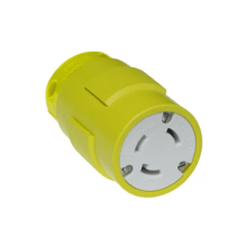Super-Safeway® Connector with Locking Blade, 2 Pole/3 Wire, NEMA L5-30, 125V