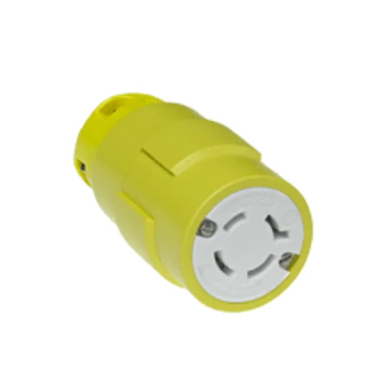 Super-Safeway® Connector with Locking Blade, 3 Pole/4 Wire, NEMA L16-20, 3ø 480V