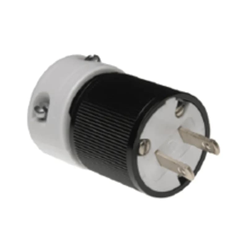 Woodhead 24T04 - Safeway® Plug, Locking Blade, 2 Pole/2 Wire, NEMA L1-15,125V