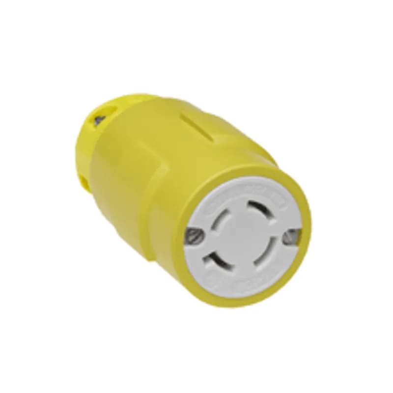 Super-Safeway® Connector with Locking Blade, 3 Pole/4 Wire, NEMA L15-20, 3ø 250V