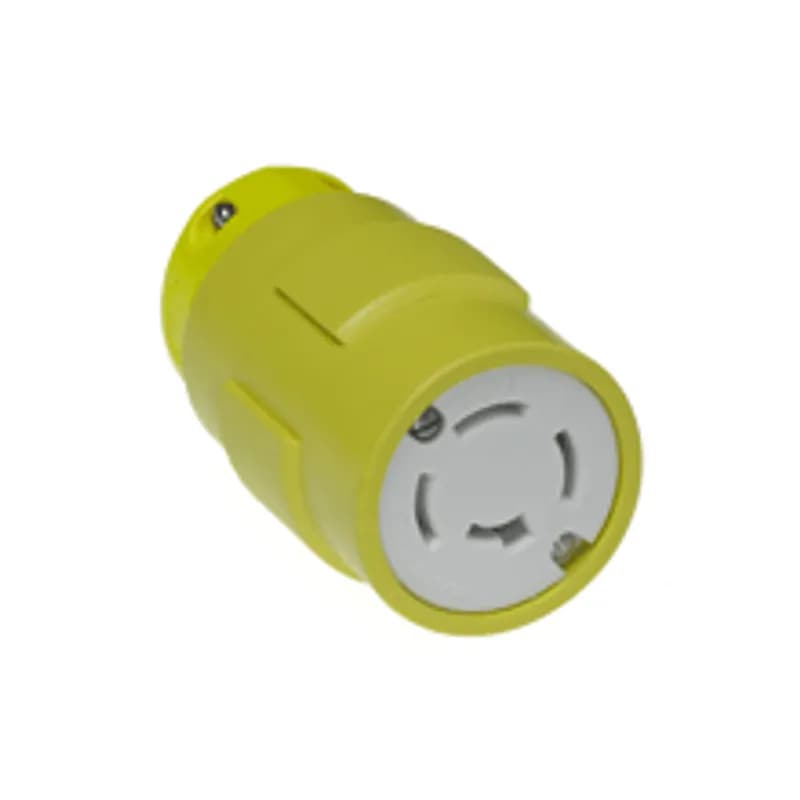 Super-Safeway® Connector with Locking Blade, 4 Pole/4 Wire, Non-NEMA, 208V, Cord Grip Body Size F4