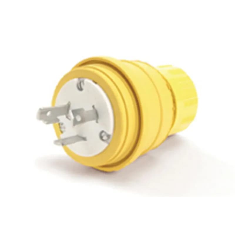 Watertite Extreme Plug, 2 Pole/3 Wire, NEMA 6-20, 250V, Cord Grip Body Size F2, Silicone Husk