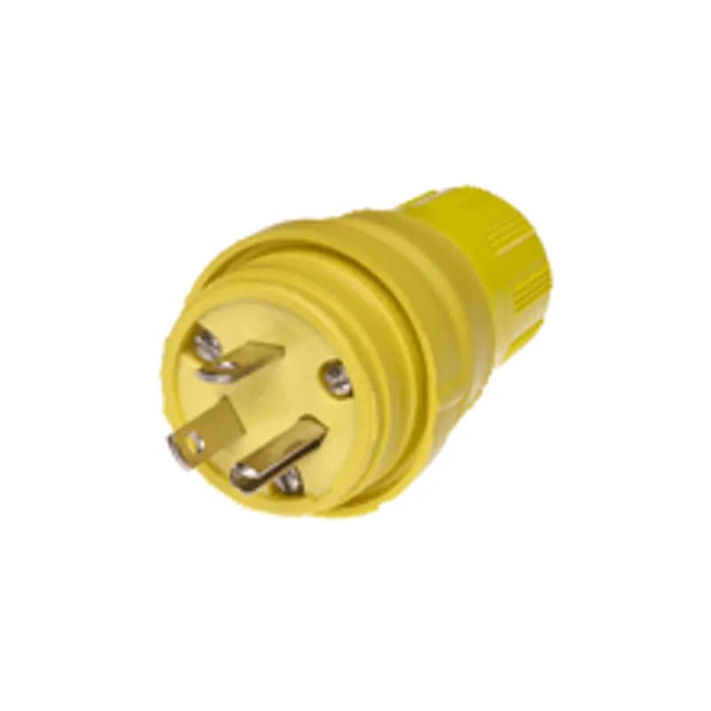 Watertite Extreme Plug, 2 Pole/3 Wire, NEMA 7-15, 277V, Cord Grip Body Size F2, Silicone Husk