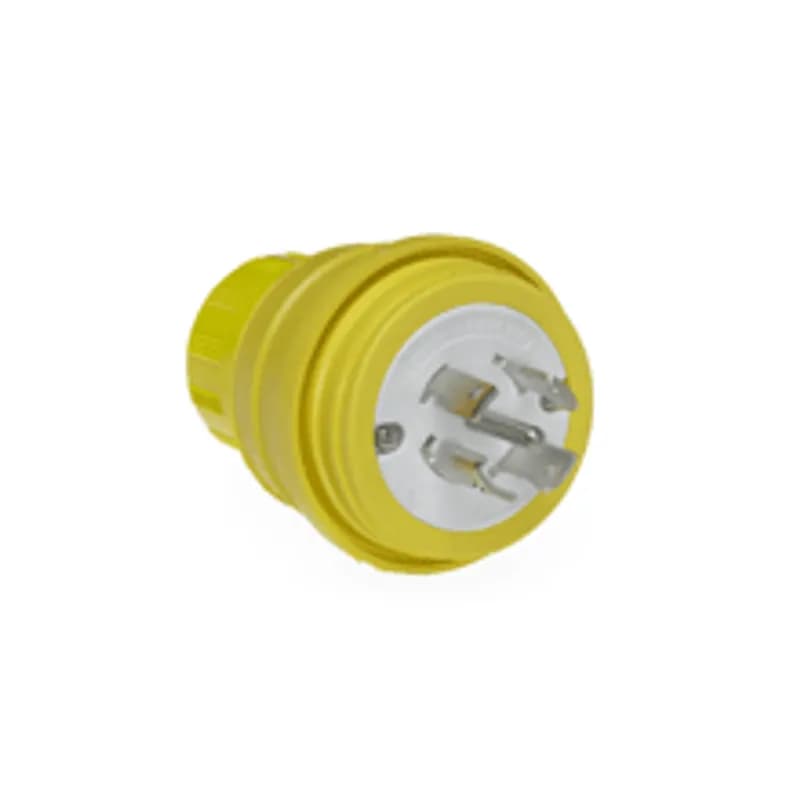 Watertite® Plug with Locking Blade, 4 Pole/5 Wire, NEMA L23-30, 3ø 600V, Cord Grip Body Size F4