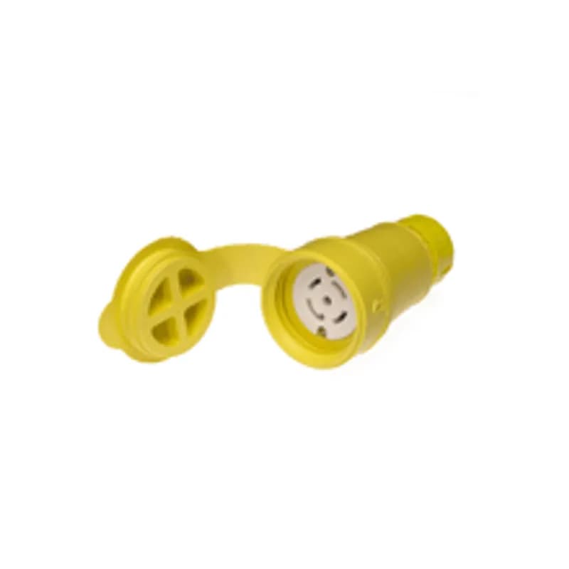 Watertite® Connector with Locking Blade, 4 Pole/5 Wire, NEMA L22-30, 3ø 480V, Cord Grip Body Size F4