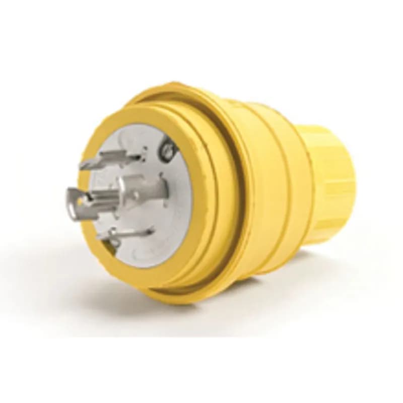 Watertite® Plug, 4 Pole/5 Wire, NEMA L21-20, 120/208V, 3-Phase, Black