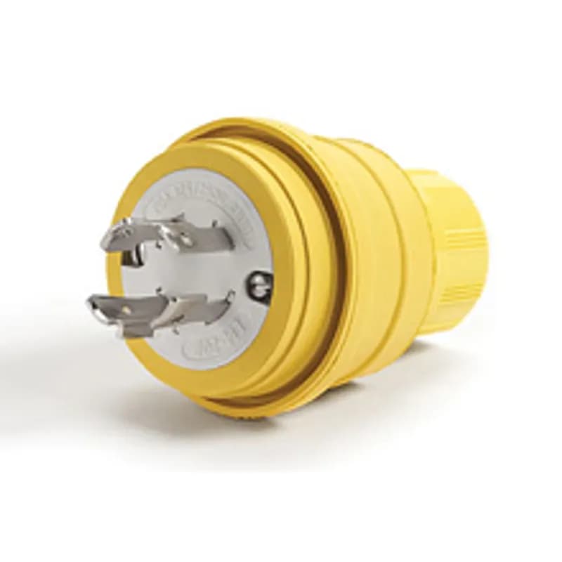 Watertite® Plug with Locking Blade, 3 Pole/4 Wire, NEMA L14-20, 250V, Cord Grip Body Size F3