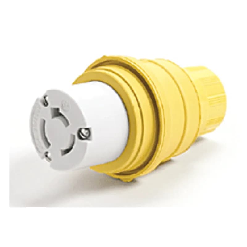 Watertite® Connector for Male Receptacle with Locking Blade, Single Flip Coverplate, 4 Pole/5 Wire, NEMA L21-20 3ø 208V, F3