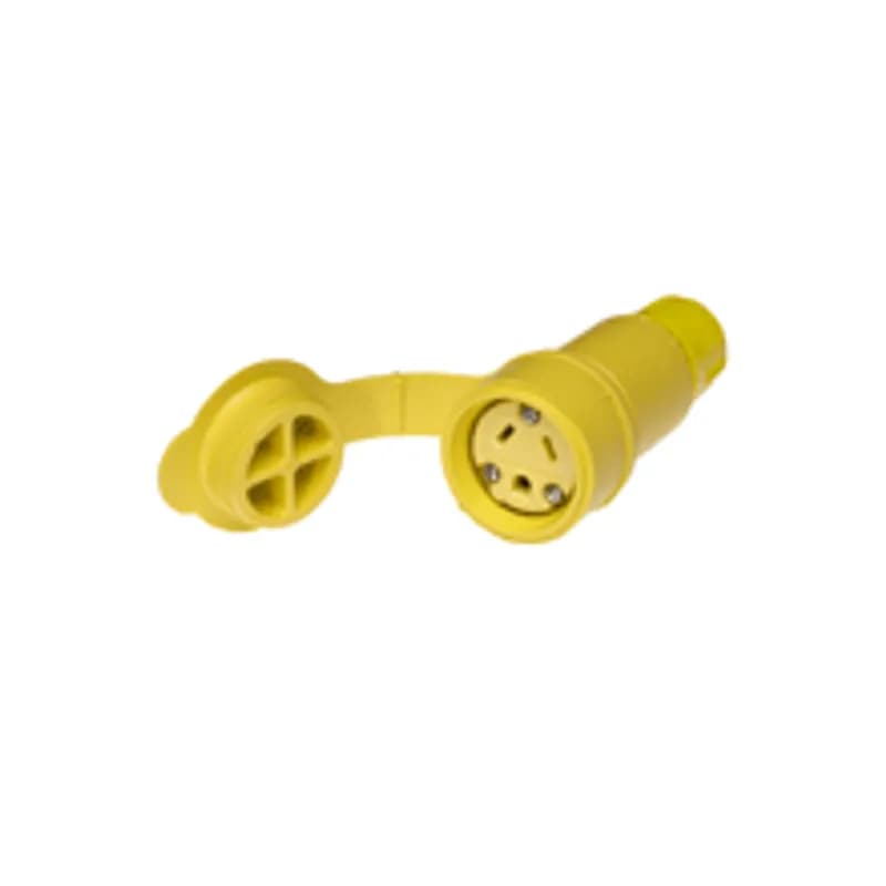 Watertite Extreme Connector, 2 Pole/3 Wire, NEMA 7-15, 277V, Cord Grip Body Size F2, Silicone Husk