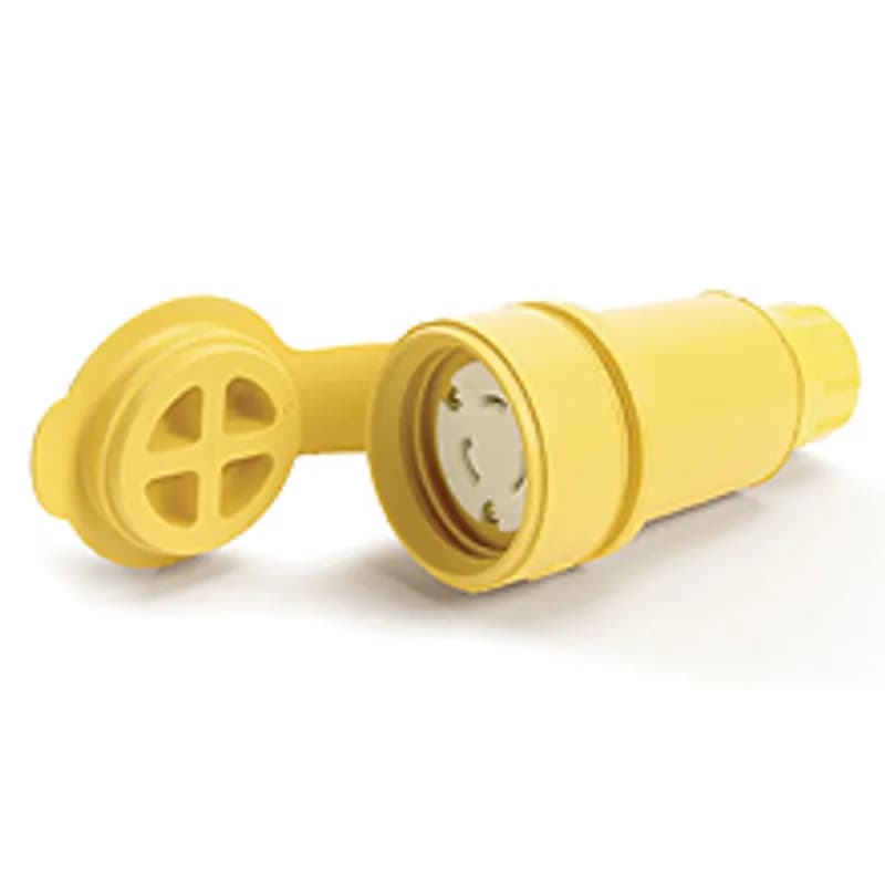 Watertite Extreme Connector, 2 Pole/3 Wire, NEMA 6-20, 250V, Cord Grip Body Size F2, Silicone Husk