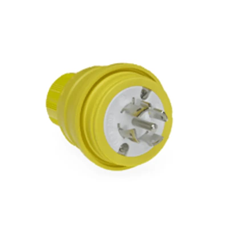 Watertite® Plug with Locking Blade, 4 Pole/5 Wire, NEMA L32-20, 3ø 600V, Cord Grip Body Size F3