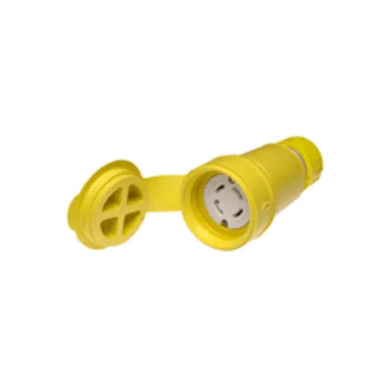 Watertite® Connector with Locking Blade, 3 Pole/4 Wire, NEMA L15-30, 3ø 250V, Cord Grip Body Size F4