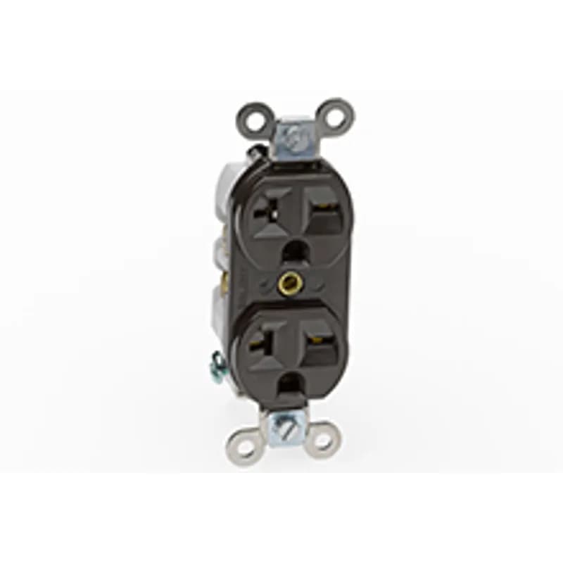 Safeway® Duplex Spec-Grade, Extra Hard Outdoor Receptacle, 2 Pole/3 Wire, NEMA 5-20, 125V, Ivory