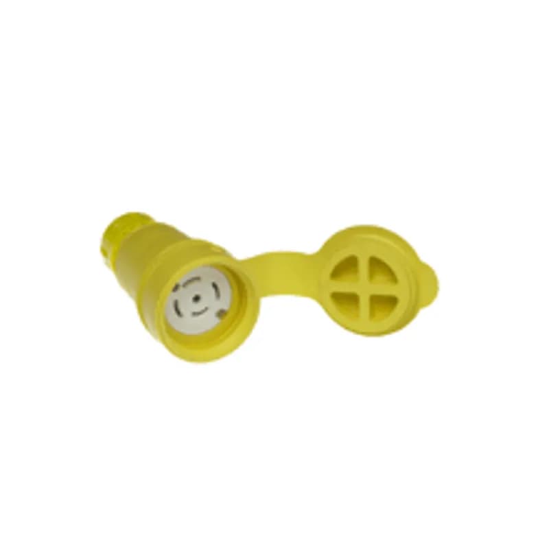 Watertite® Connector with Locking Blade, 4 Pole/5 Wire, Non-NEMA, 600V Grounding Tab, Cord Grip Body Size F4