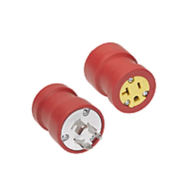 Woodhead 1730 - Safeway® Adapter NEMA 5-15 Receptacle - Female End 15A/125V, Non-NEMA Plug - Male End, 20A/250V