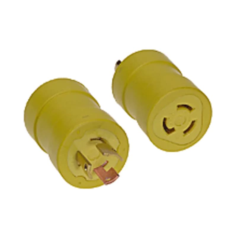 Woodhead 1725 - Safeway® Adapter NEMA L5-15R Receptacle - Female End 15A/125V, Non-NEMA Plug - Male End, 15A/125V