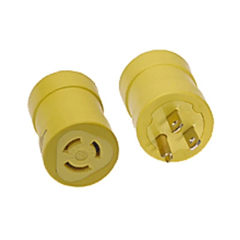 Safeway® Adapter Non-NEMA Receptacle - Female End, 15A/125V, NEMA 5-15 Plug - Male End, 15A/125V