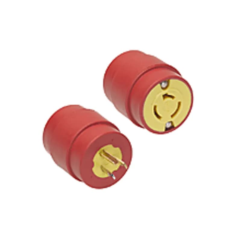 Woodhead 1732 - Safeway® Adapter Non-NEMA Receptacle - Female End, 20A/250V, NEMA 5-15 Plug - Male End, 20A/250V