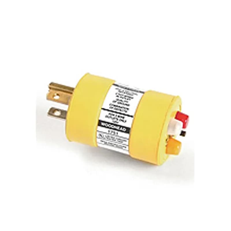 Woodhead 1751 - Super-Safeway™ Three Wire & GFCI Circuit Tester, 3 Indicating Lights, Push to Test Button