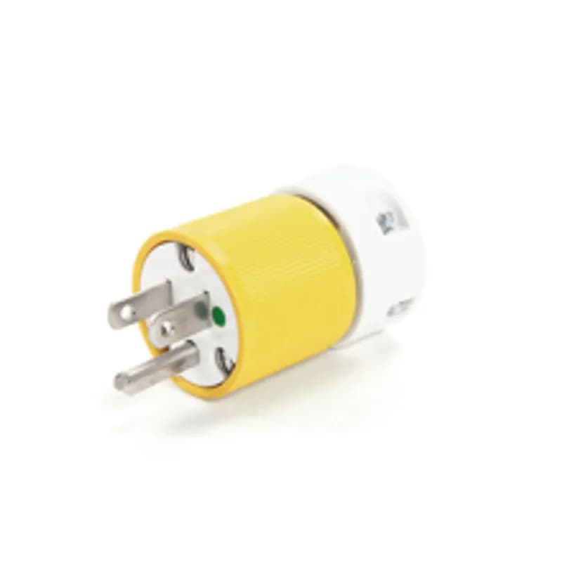 Safeway® Hospital Duty Plug, 2 Pole/3 Wire, NEMA 5-15 , 125V, Yellow