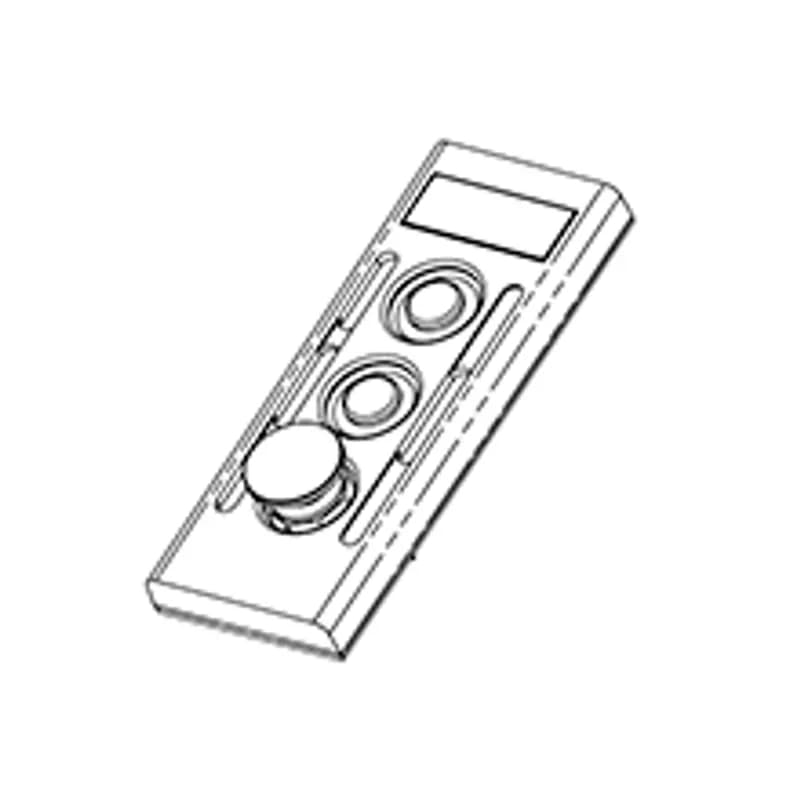 Woodhead 4022RES - Super-Safeway™ Two Button Station Replacement Coverplate, Single Speed, with Emergency-Stop