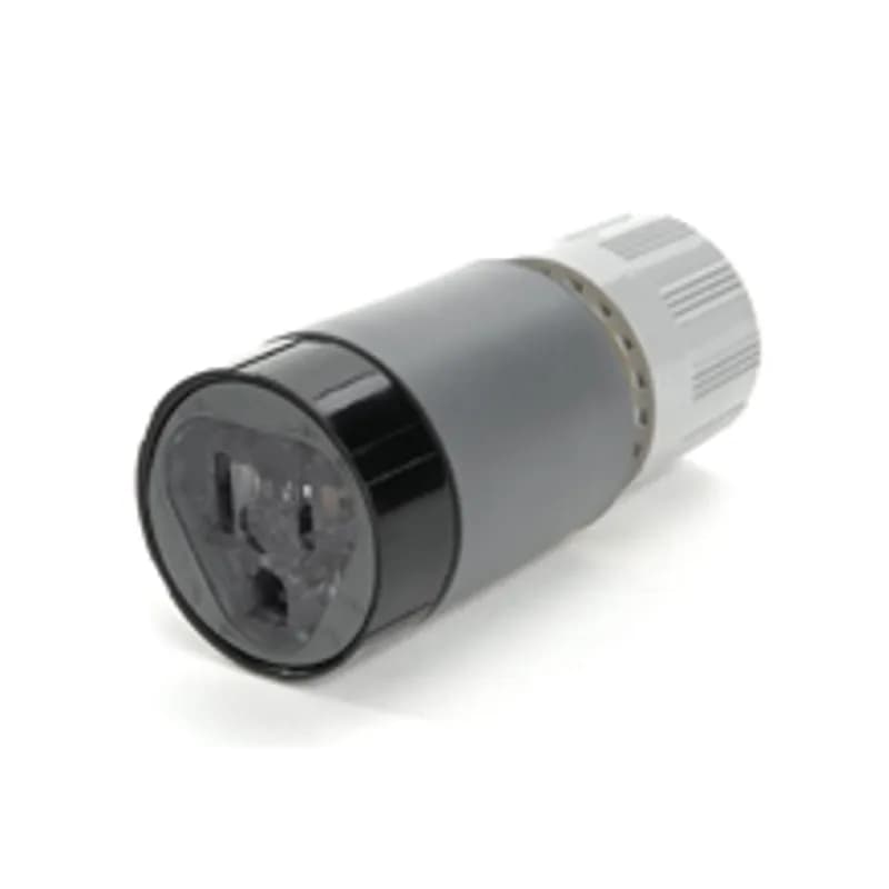 Woodhead 85002 - Super-Safeway® Lighted Hospital Duty Connector, 2 Pole/3 Wire, NEMA 5-15, 125V