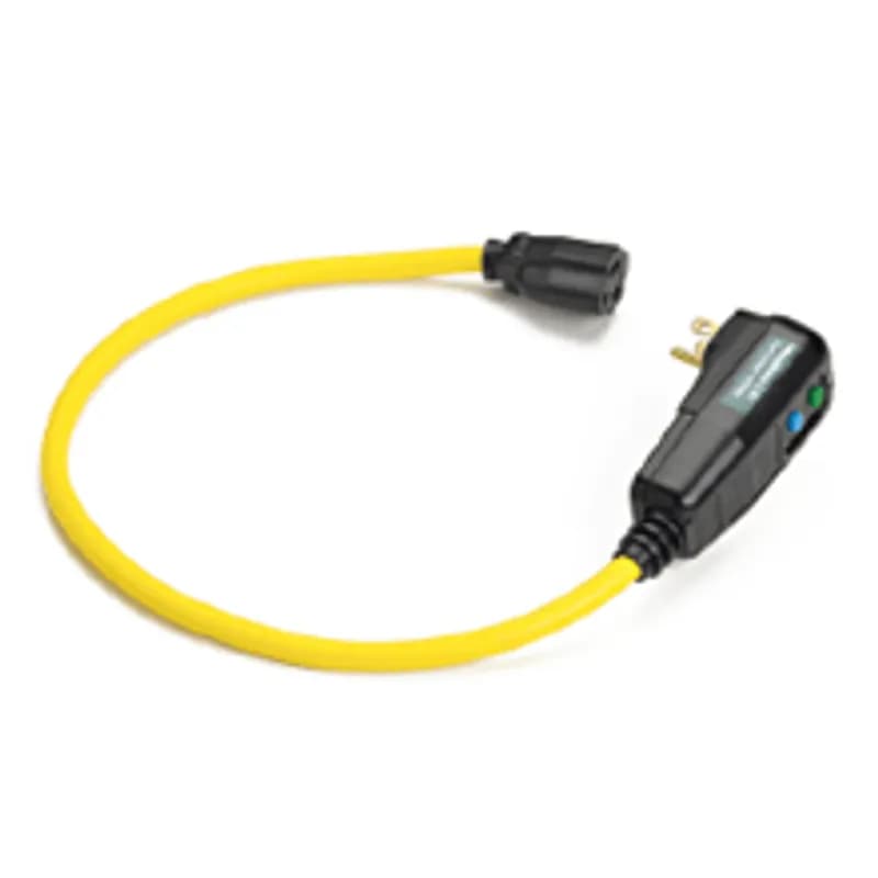 Woodhead 15054-25A - Super-Safeway® Right-Angle Industrial GFCI, Automatic Reset, Molded NEMA 5-15, 15A, 120V, 7.62m (25.0' ) Cord Length