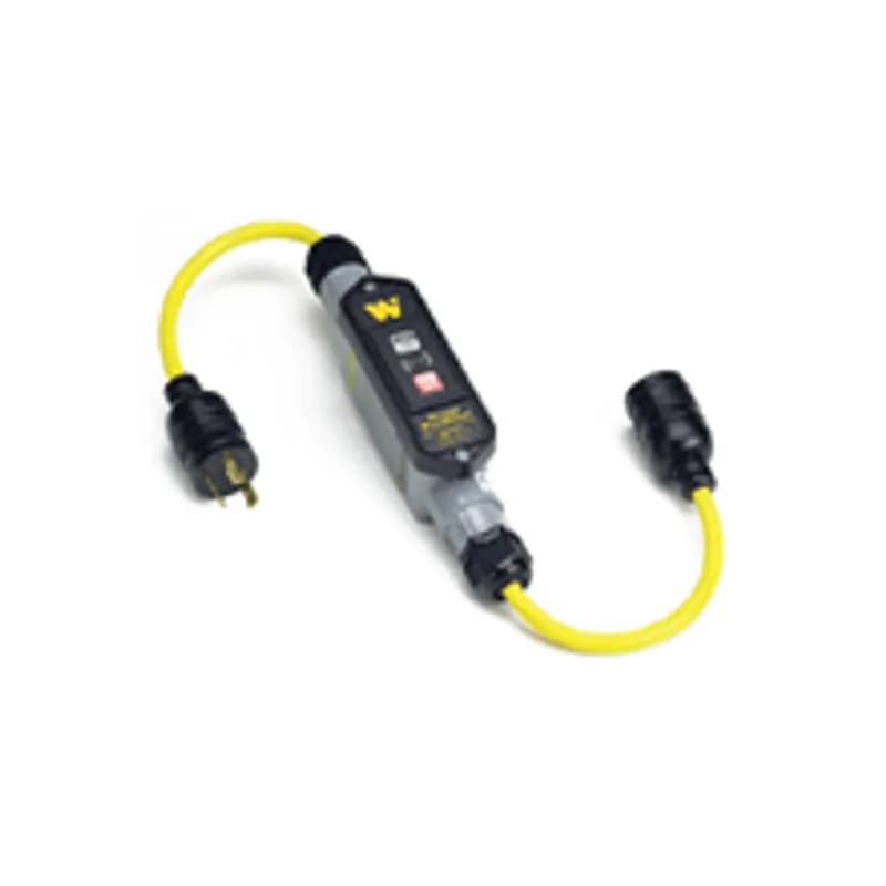 Woodhead 20051-1MLDM - Super-Safeway® In-Line Industrial GFCI, Manual Reset, Molded NEMA L5-20, 20A, 120V, 0.61m (2.0' )Cord Length
