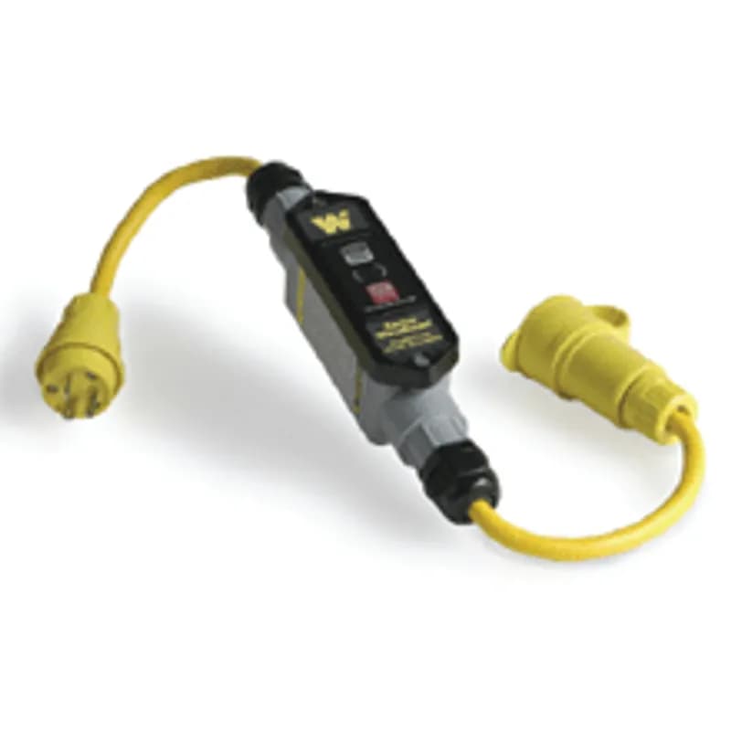 Woodhead 24052-6M - Super-Safeway® In-Line Industrial GFCI, Manual Reset, NEMA L6-20 Plug & Connector, 20A, 240V, 1.83m (6.0' ) Cord Length