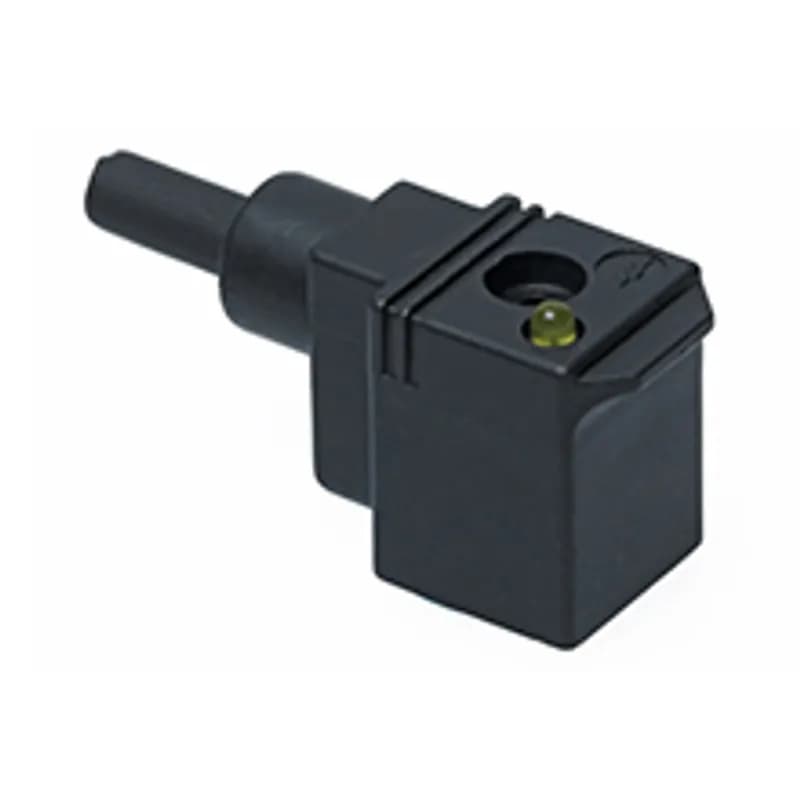 mPm® DIN Adaptor, Form C - Industrial, Internal Threads, 2 Poles with C4 Circuit, 24V, Yellow LED, A01 Series Light Adaptor