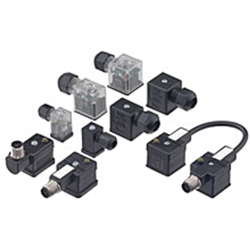 Micro-Change® (M12) to Brad® mPm® DIN Form C - Industrial Cordset, C4 Circuit, Yellow LED, 5 Poles, Male (Straight) to Male (90°), 1.0m (3.28') Length , 24V