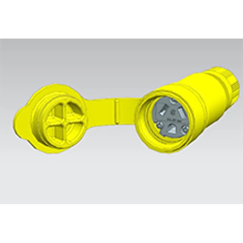 Watertite Extreme Connector, 2 Pole/3 Wire, NEMA 7-15, 277V, Cord Grip Body Size F2, Petrochemical Grade