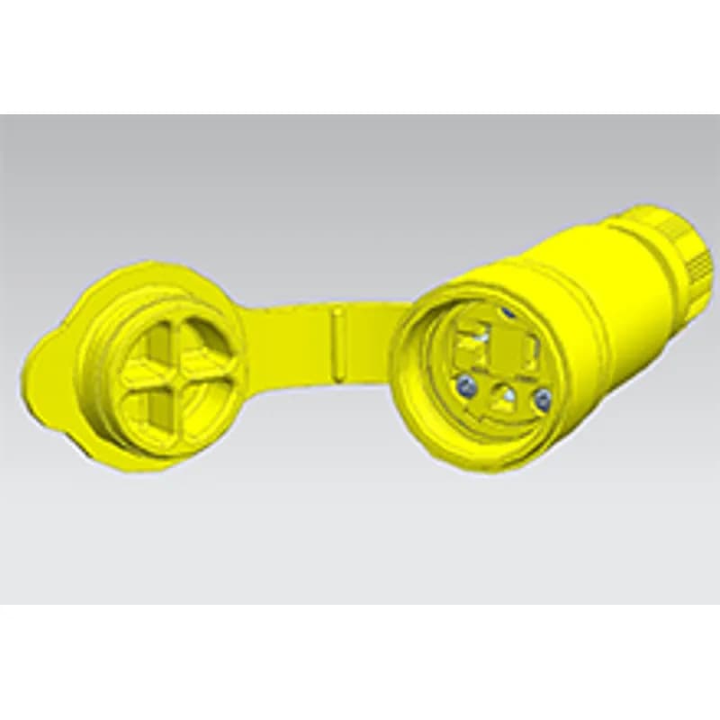 Watertite Extreme Connector, 2 Pole/3 Wire, NEMA 5-20, 125V, Cord Grip Body Size F2, Petrochemical Grade