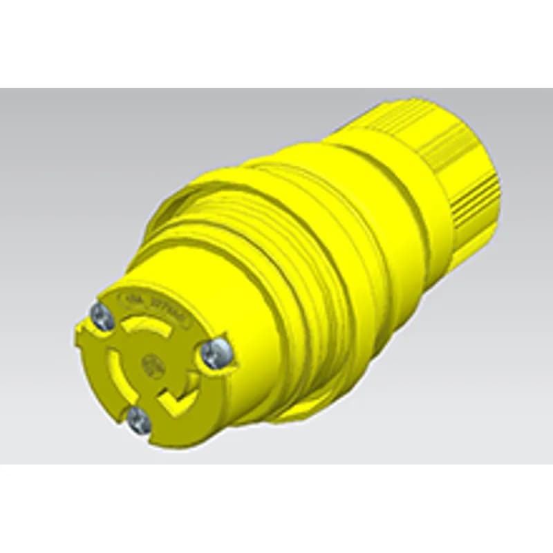 Watertite Extreme Connector for Male Receptacle with Locking Blade, 2 Pole/3 Wire, NEMA L7-15, 277V, F2, Petrochemical Grade